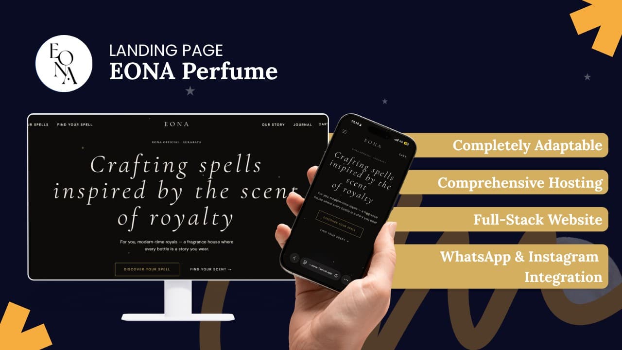 EONA Official - Landing Page untuk Bisnis Parfum